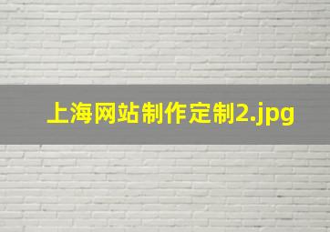 上海网站制作定制