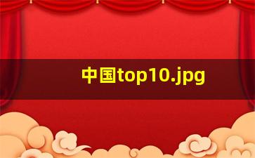 中国top10