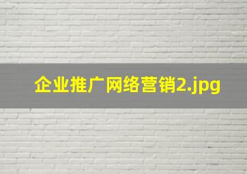 企业推广网络营销
