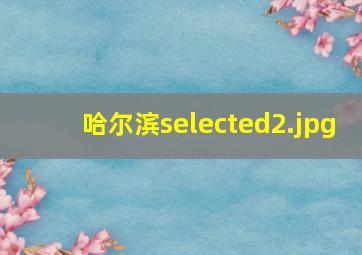 哈尔滨selected