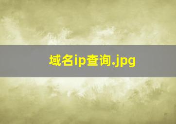 域名ip查询
