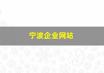 宁波企业网站