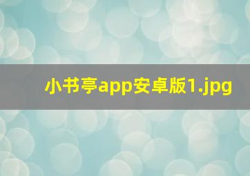 小书亭app安卓版