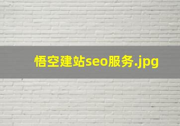 悟空建站seo服务