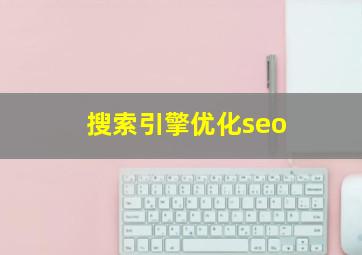 搜索引擎优化seo