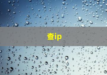 查ip