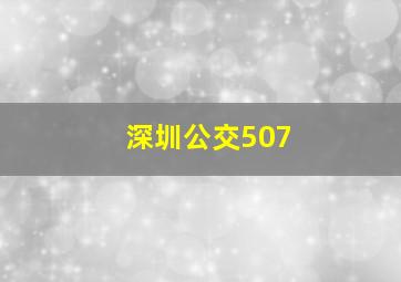 深圳公交507