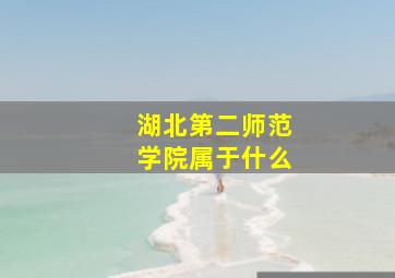 湖北第二师范学院属于什么