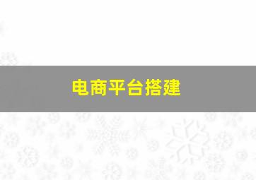 电商平台搭建