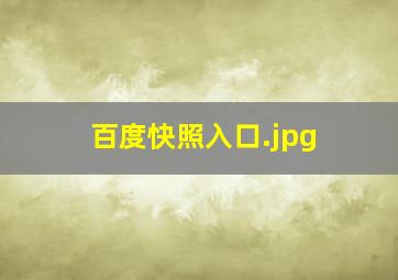 百度快照入口