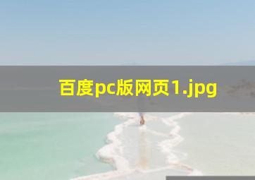 百度pc版网页