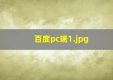 百度pc端
