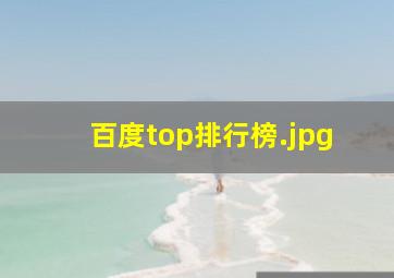 百度top排行榜