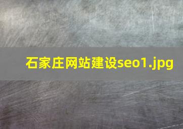 石家庄网站建设seo