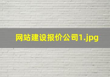 网站建设报价公司