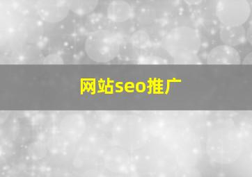 网站seo推广