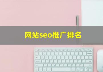 网站seo推广排名