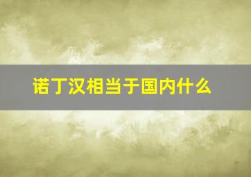 诺丁汉相当于国内什么