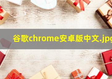 谷歌chrome安卓版中文