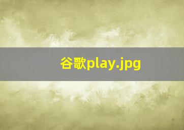 谷歌play