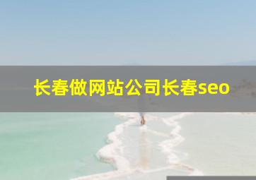 长春做网站公司长春seo