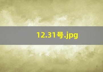 12.31号
