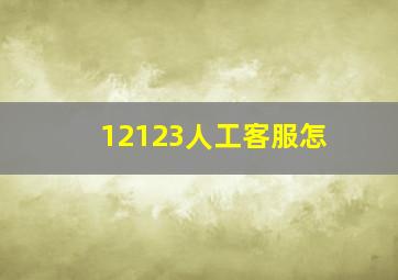 12123人工客服怎