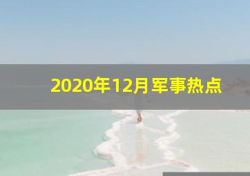 2020年12月军事热点