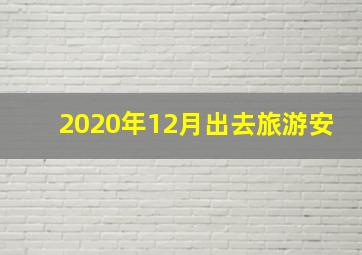 2020年12月出去旅游安