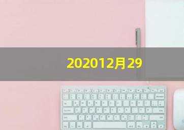 202012月29