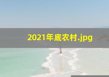 2021年底农村