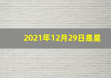 2021年12月29日是星