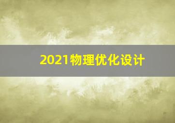 2021物理优化设计