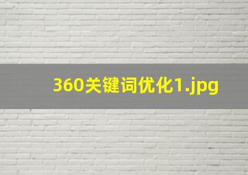 360关键词优化