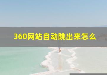 360网站自动跳出来怎么
