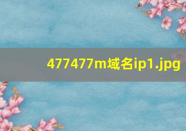 477477m域名ip