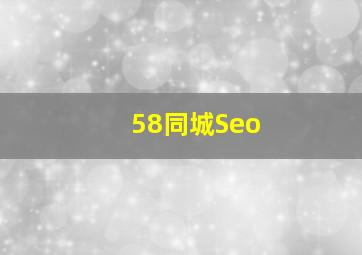 58同城Seo