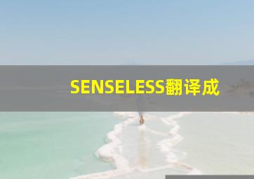 SENSELESS翻译成