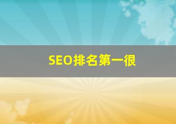SEO排名第一很