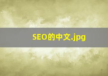 SEO的中文