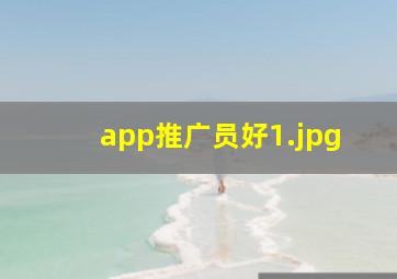 app推广员好