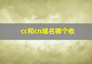 cc和cn域名哪个收