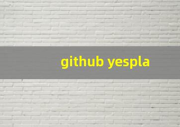 github yespla