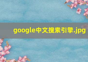 google中文搜索引擎