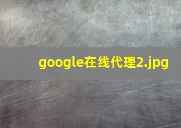 google在线代理