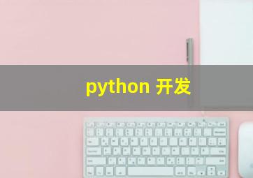python 开发