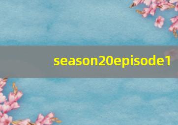 season20episode1