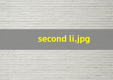 second li