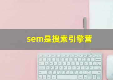 sem是搜索引擎营