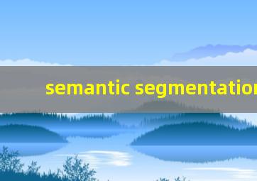semantic segmentation